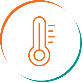 Ícone de Temperatura do Quatenus MyPulse para monitorização de movimento e bem-estar